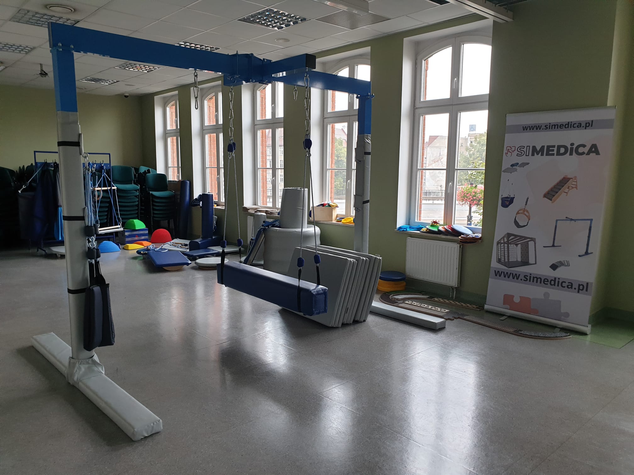 Tymczasowa sala integracji sensorycznej w Akademii Ateneum w Gdańsku